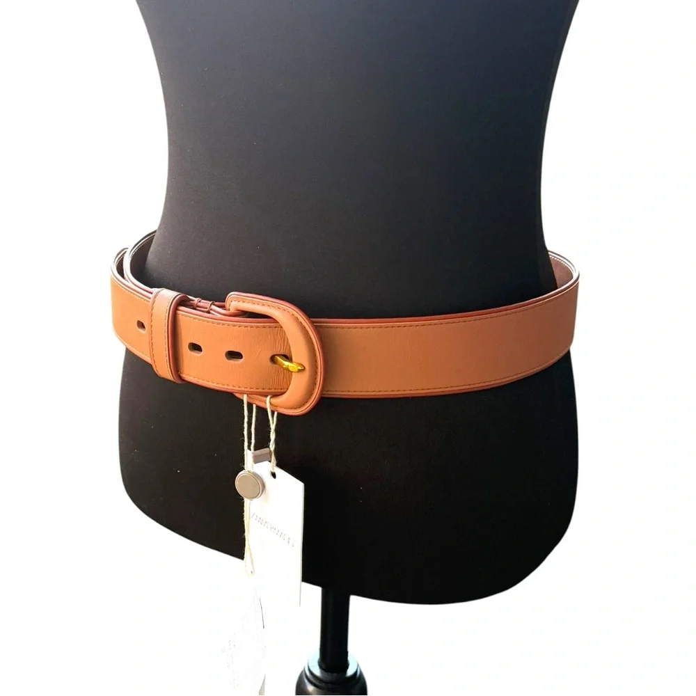 Zimmermann Brown Leather Belt With Buckle | Size Medium/Large